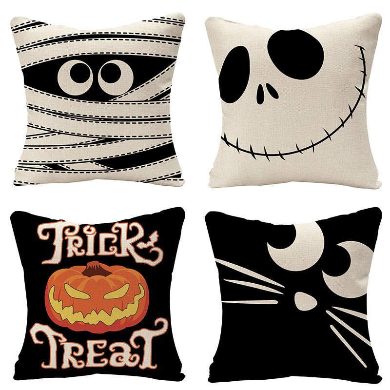 Halloween Cute Cushion Covers, 4pcs