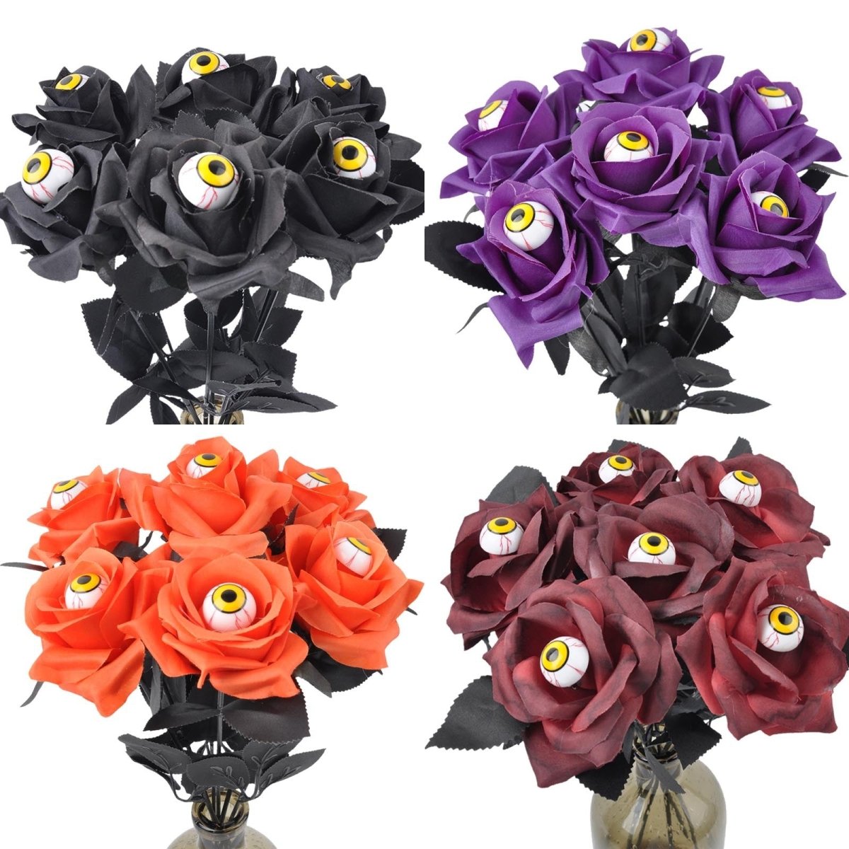 Halloween Eyeball Rose Bouquet