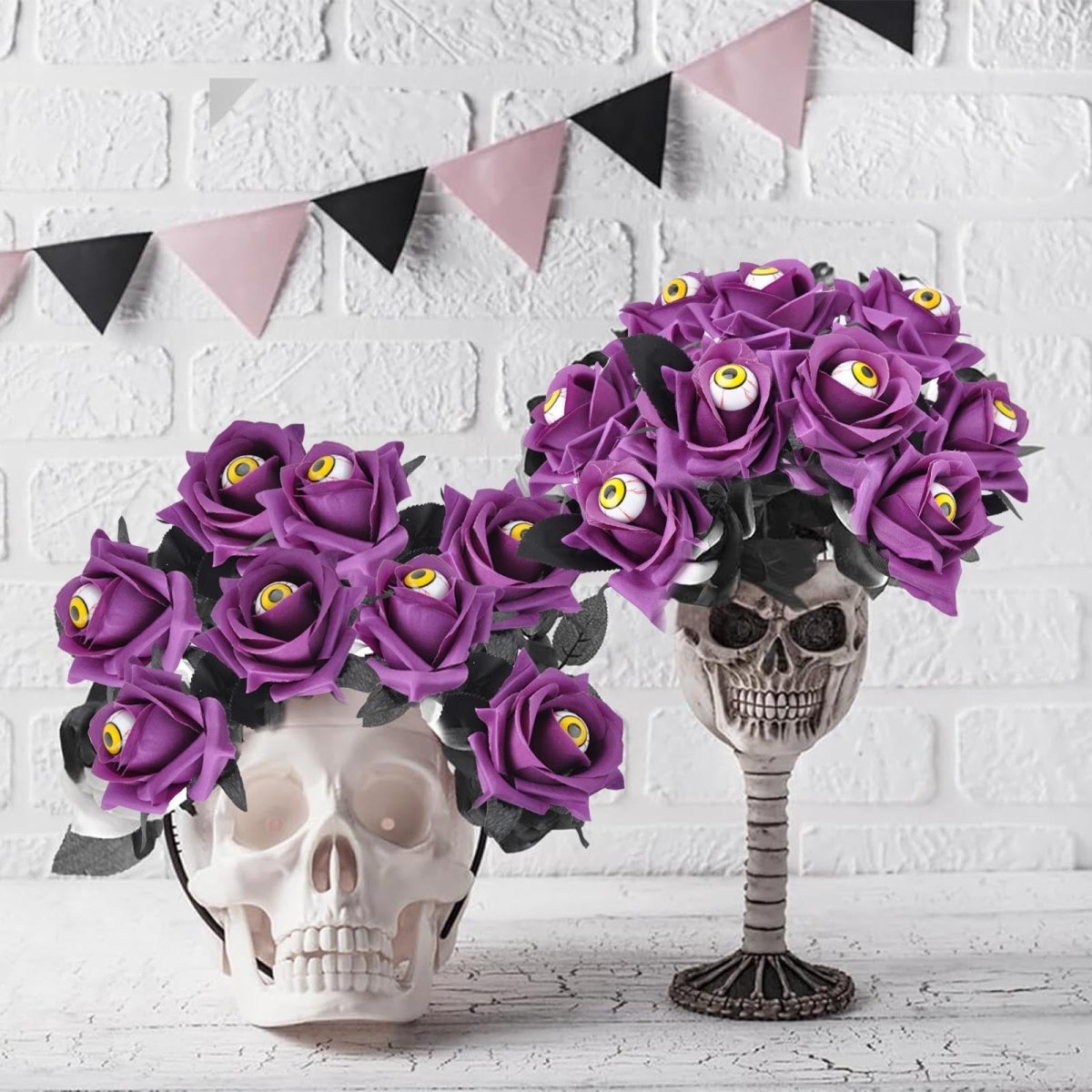 Halloween Eyeball Rose Bouquet