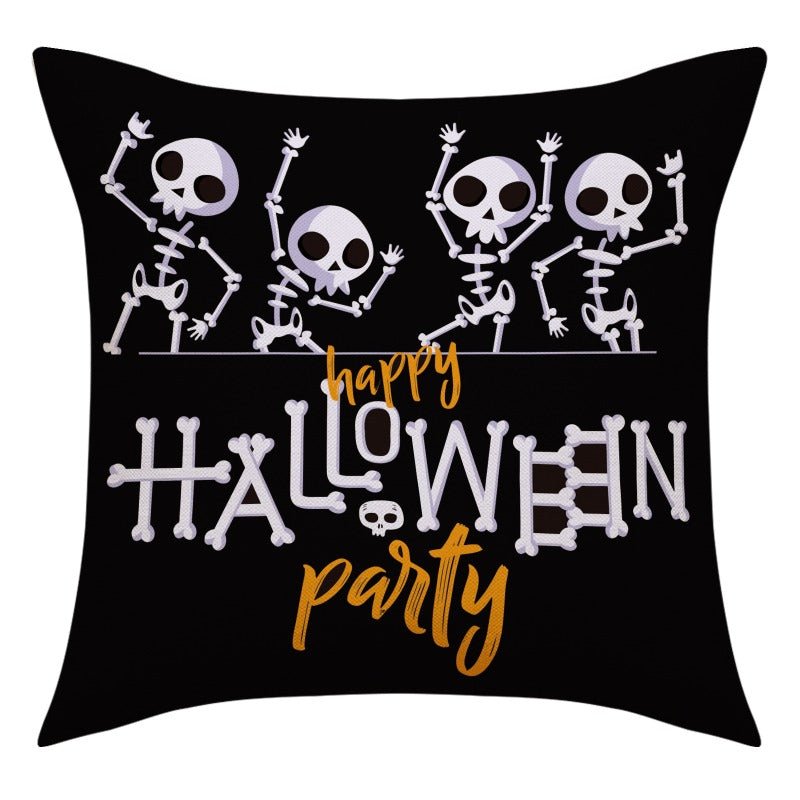 Halloween Skeleton Cushion Covers, 4pcs