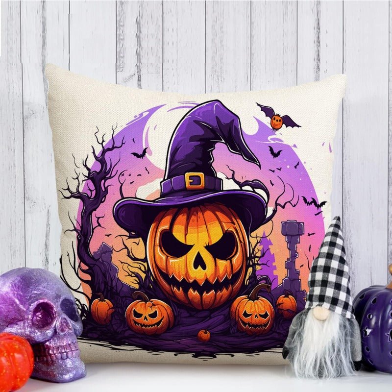 Halloween Vibrant Cushion Covers, 4pcs