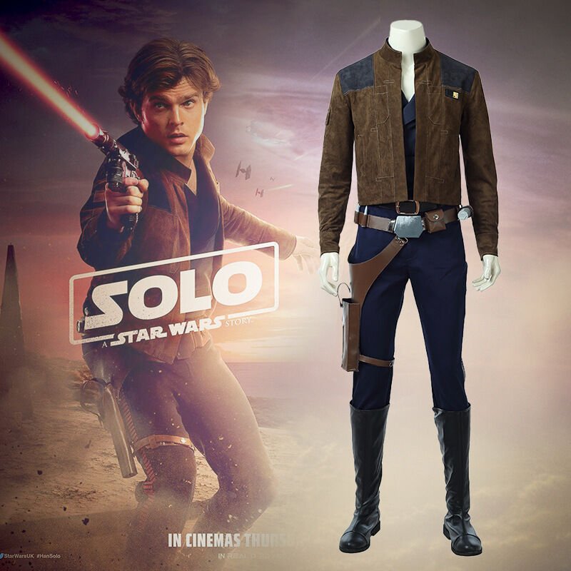 Han Solo Cosplay Costume Outfit