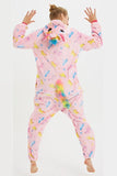 Heart Pink Unicorn Onesie Kigurumi Women Girls