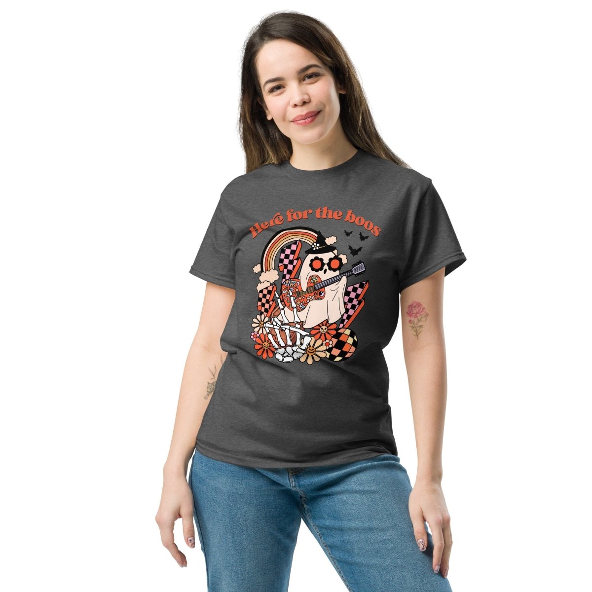 Here for the Boos, Halloween T Shirt for Women