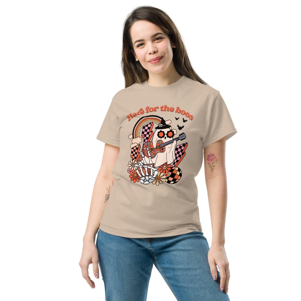 Here for the Boos, Halloween T Shirt for Women