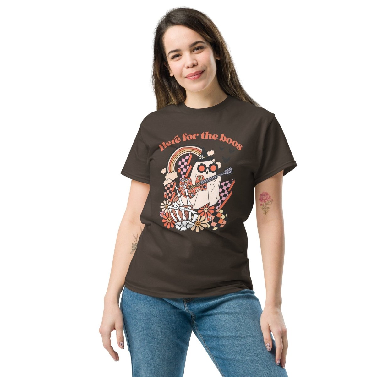 Here for the Boos, Halloween T Shirt for Women