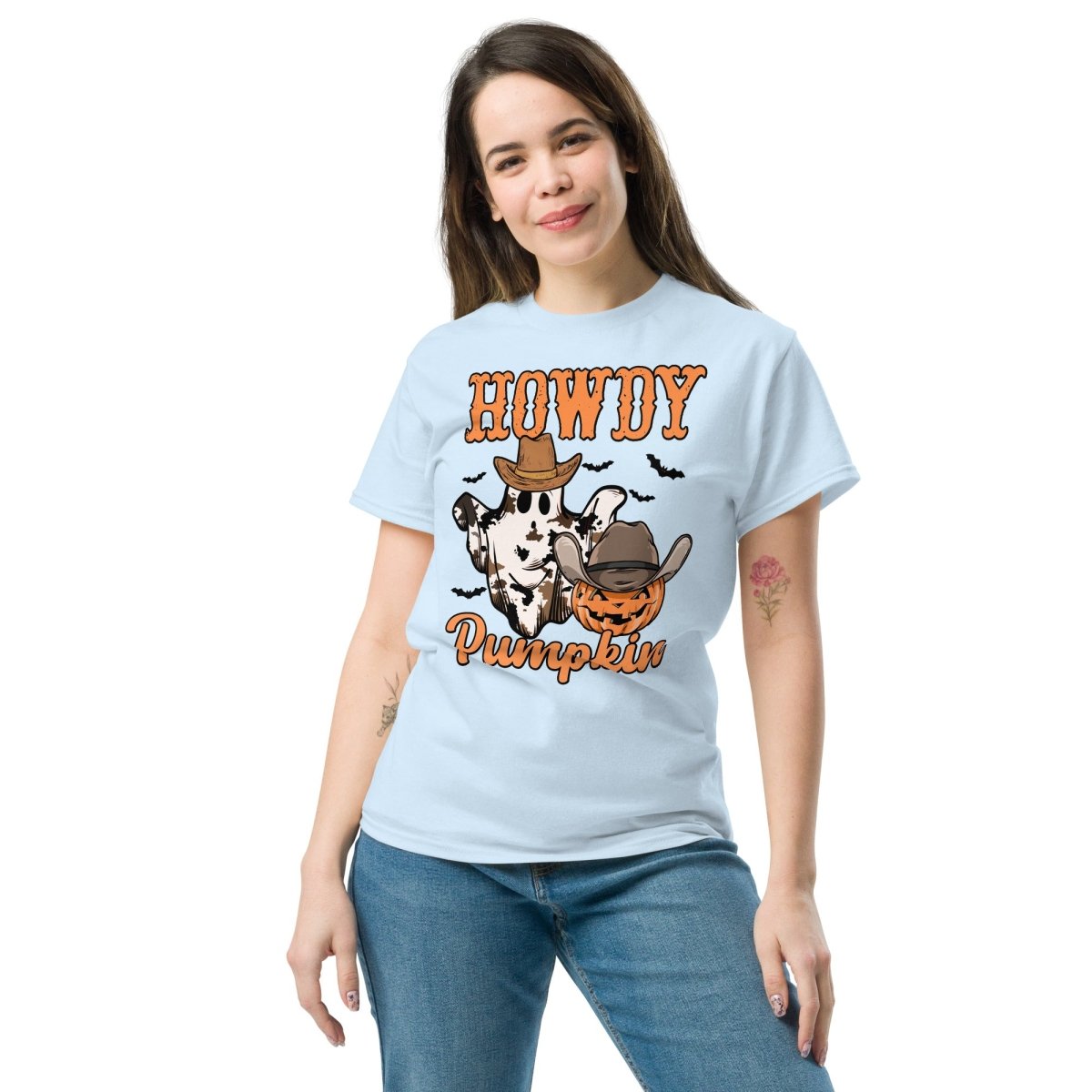 Howdy Pumpkin, Halloween T Shirt for Women