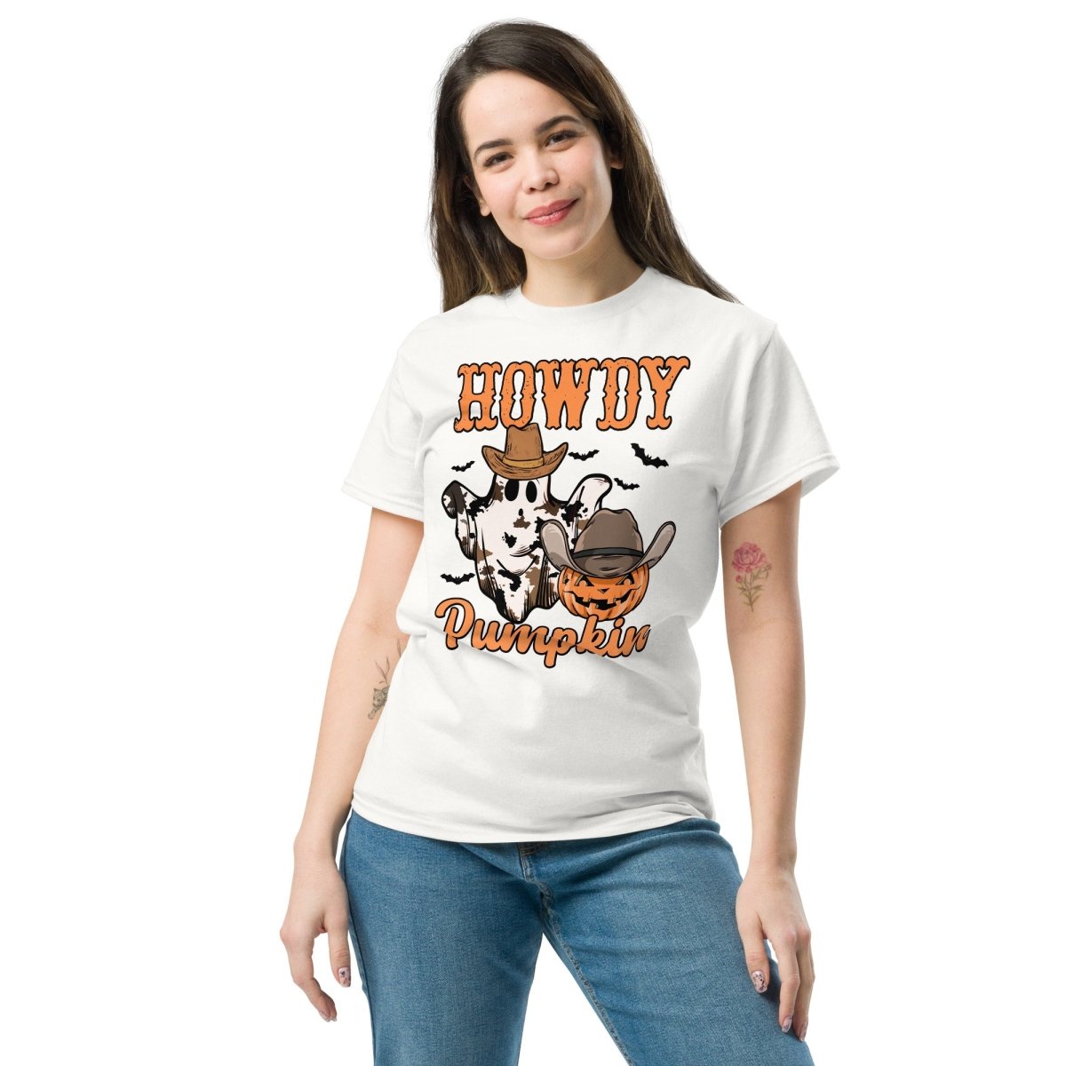 Howdy Pumpkin, Halloween T Shirt for Women