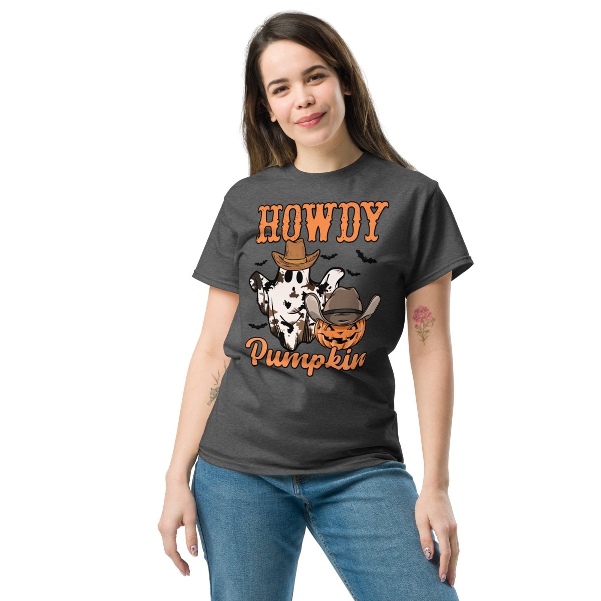 Howdy Pumpkin, Halloween T Shirt for Women