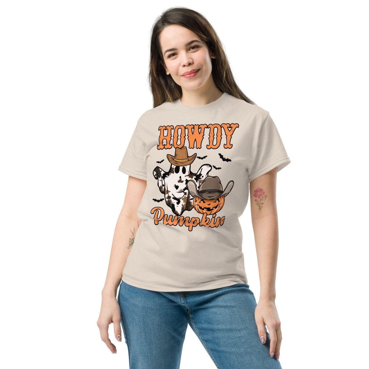 Howdy Pumpkin, Halloween T Shirt for Women