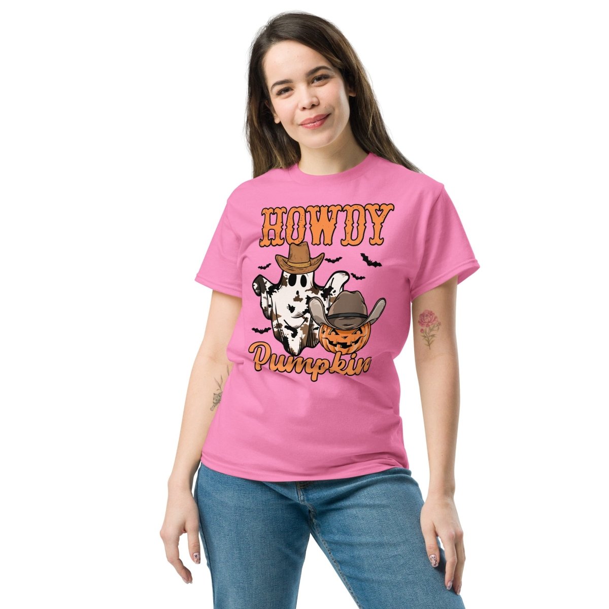 Howdy Pumpkin, Halloween T Shirt for Women