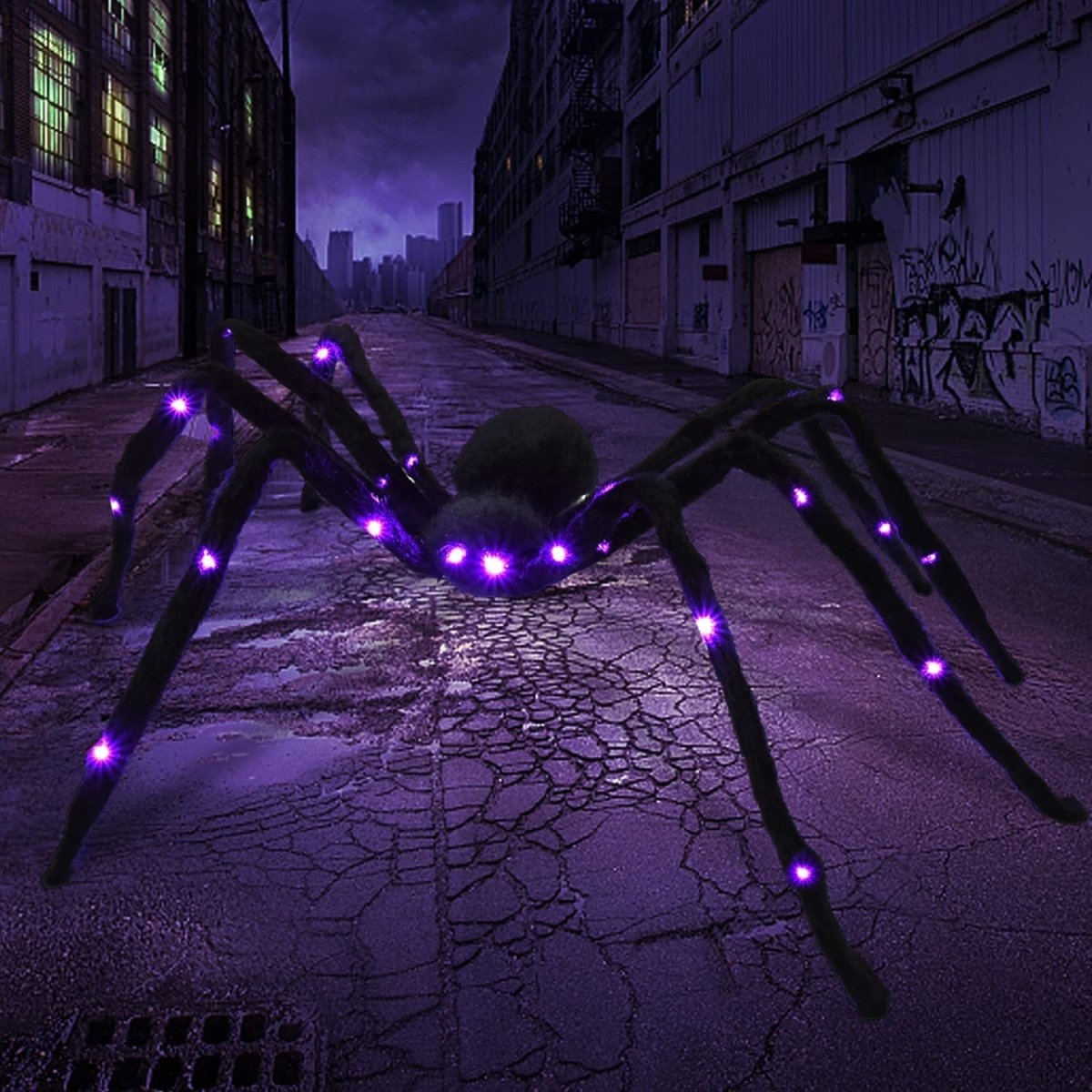 Huge Spider Decoration with Lights