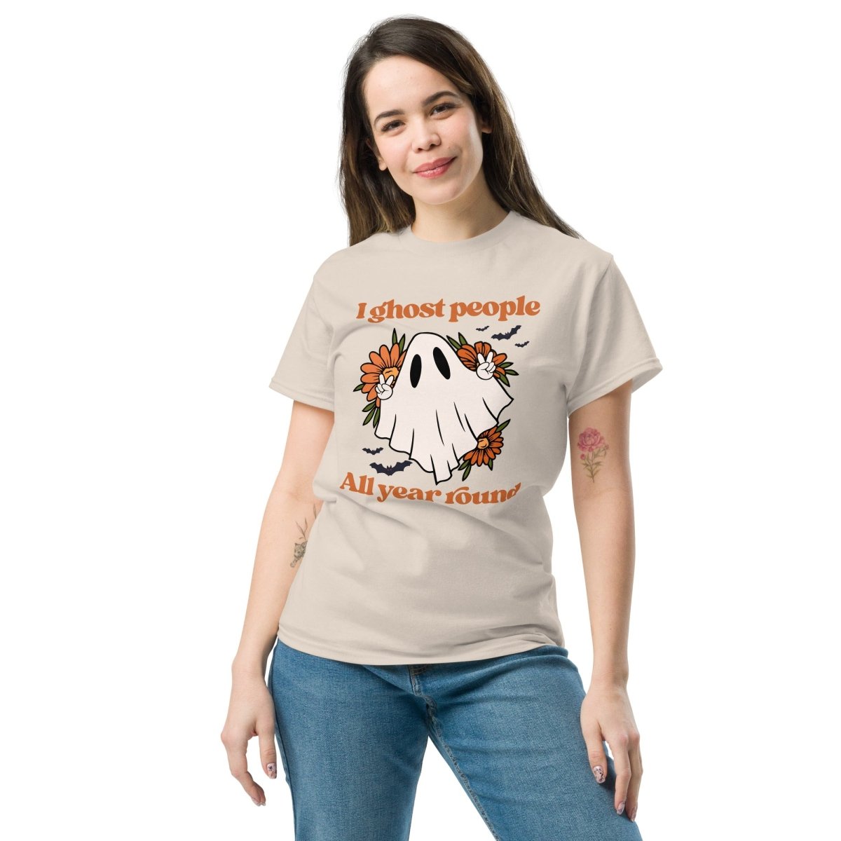 I Ghost People All Year Round, Halloween T Shirts For Women