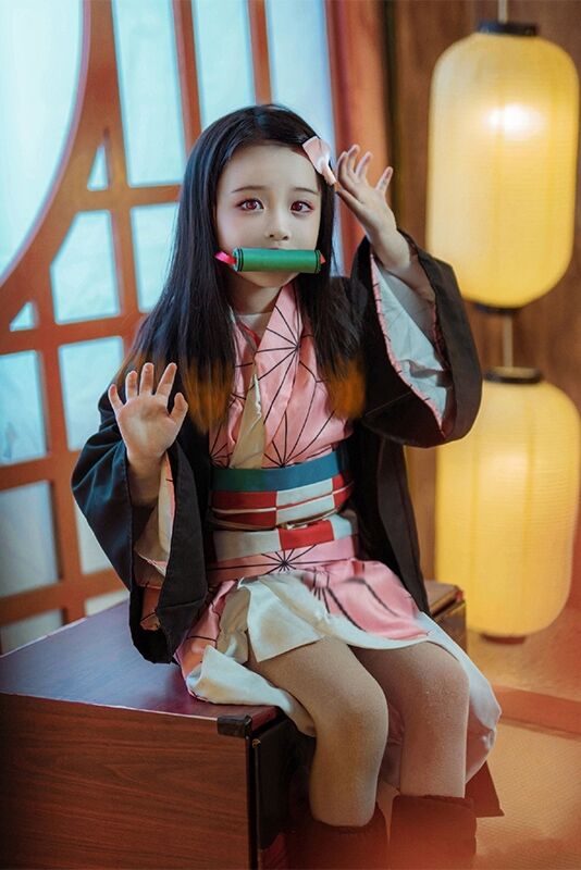 Kids' Nezuko Cosplay Costume - Demon Slayers Costume