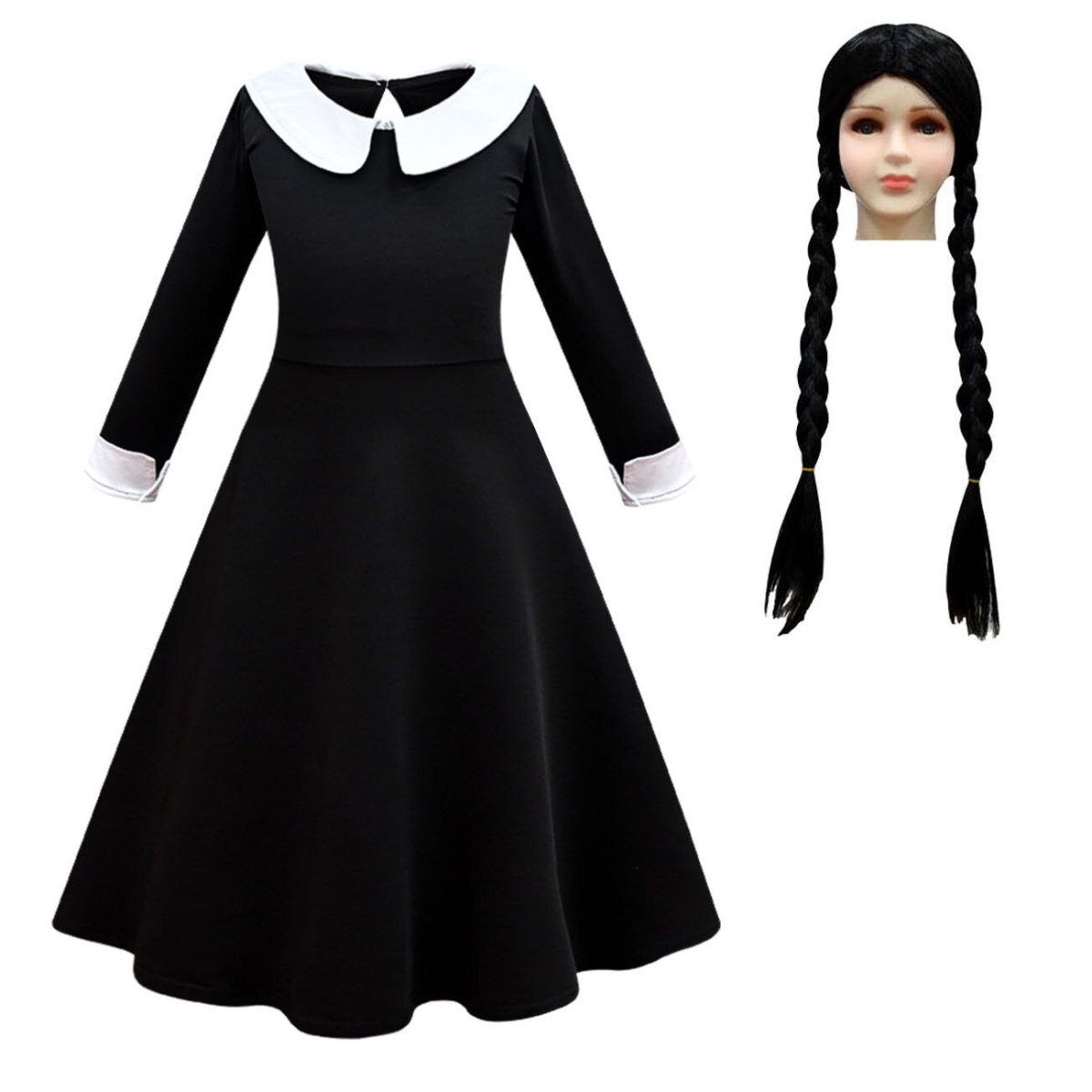 Kid's Wednesday Adams Costume.