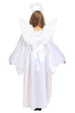 Kids White and Dark Angel Costume with Wings and Halo