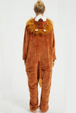 Lion Onesie Kigurumi Costume with Mane For Adult and Kids