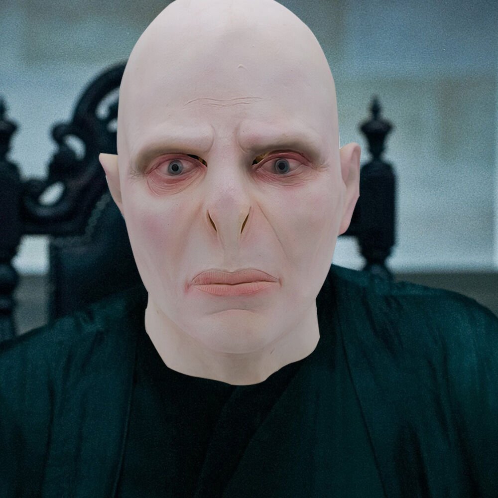 Lord Voldemort Mask Latex Bald Mask Halloween Costume