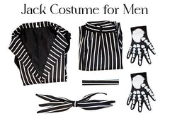 Mens Jack Skellington Costume. Nightmare Before Christmas Costume.