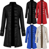 Mens Medieval Jacket Costume Renaissance Frock Coat