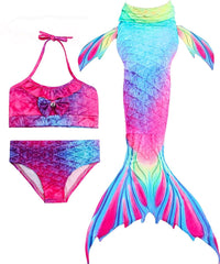 Mermaid Tail For Swimming Girls - Rose