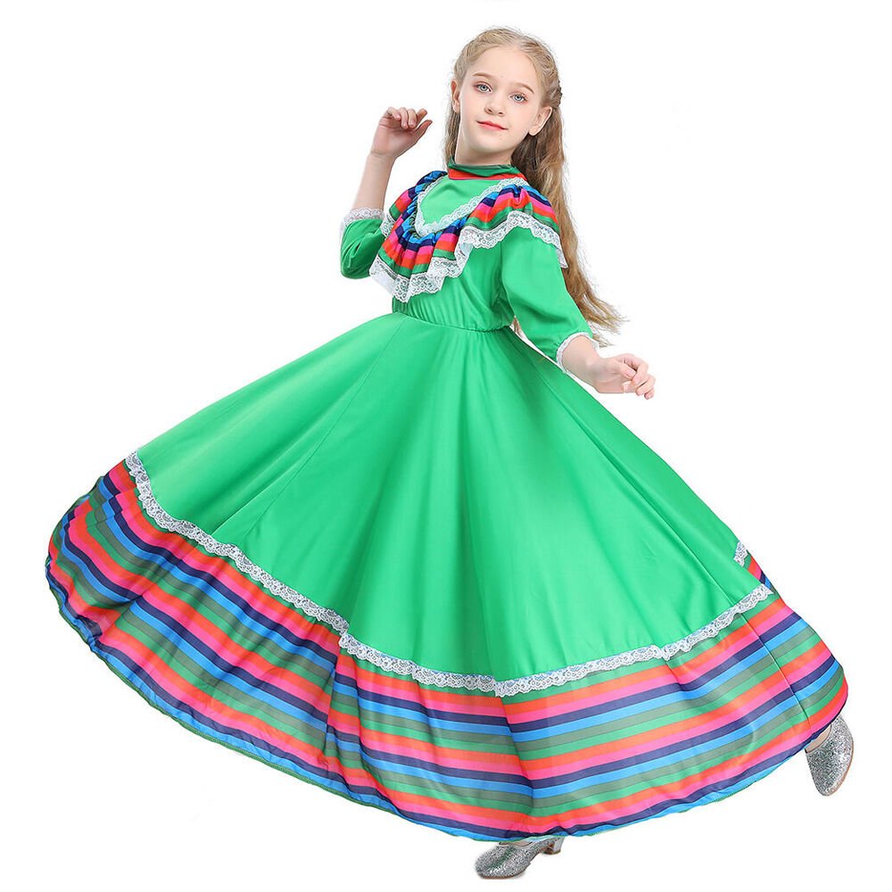 Mexican Day of the Dead Dress For Girls