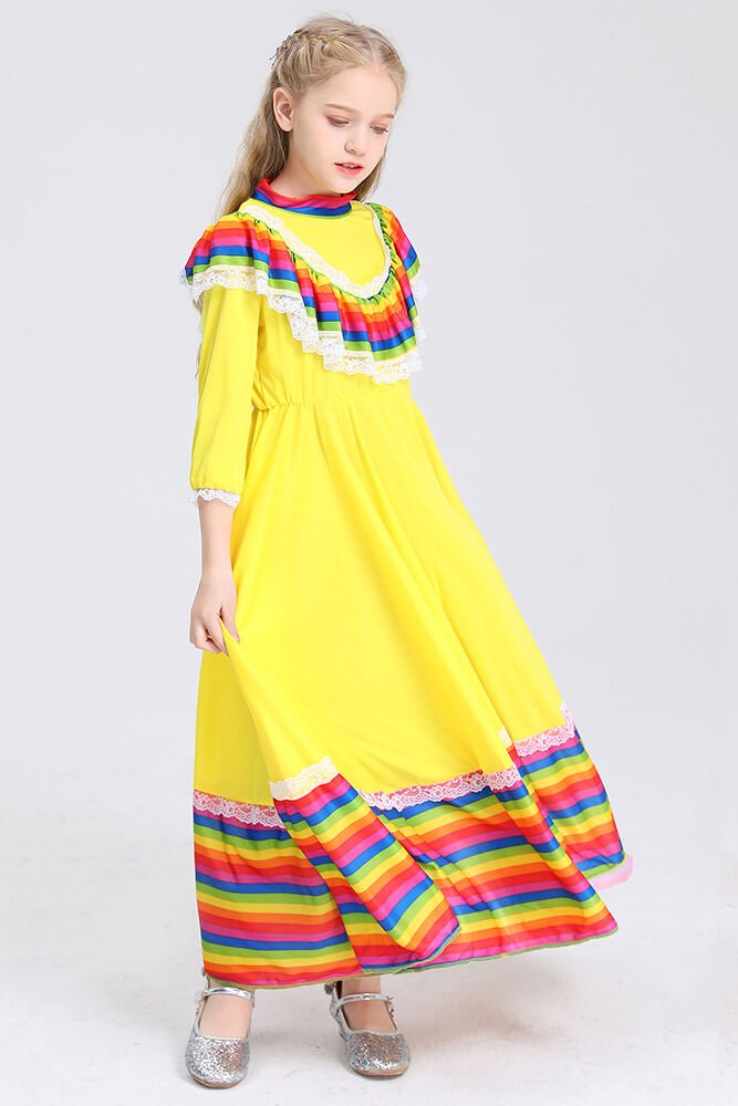 Mexican Day of the Dead Dress For Girls