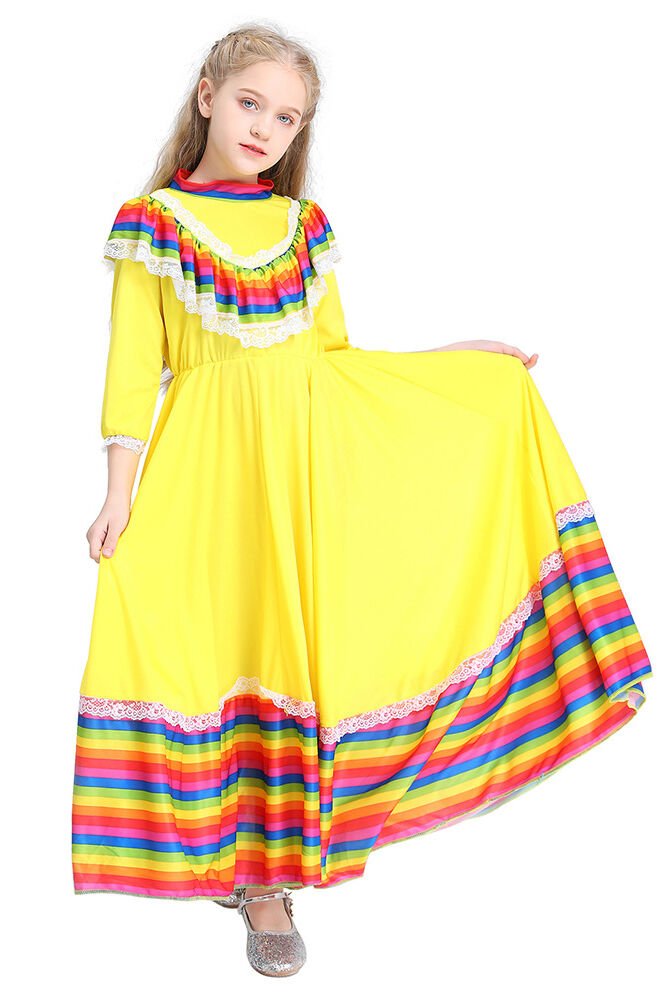 Mexican Day of the Dead Dress For Girls