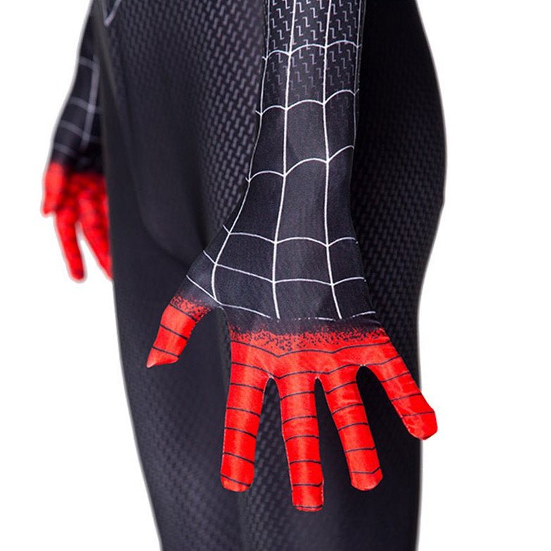 Miles Morales Costume for Kids and Men, Black Spiderman Costume