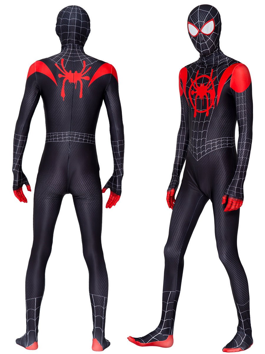 Miles Morales Costume for Kids and Men, Spiderman into the Spiderverse Costume