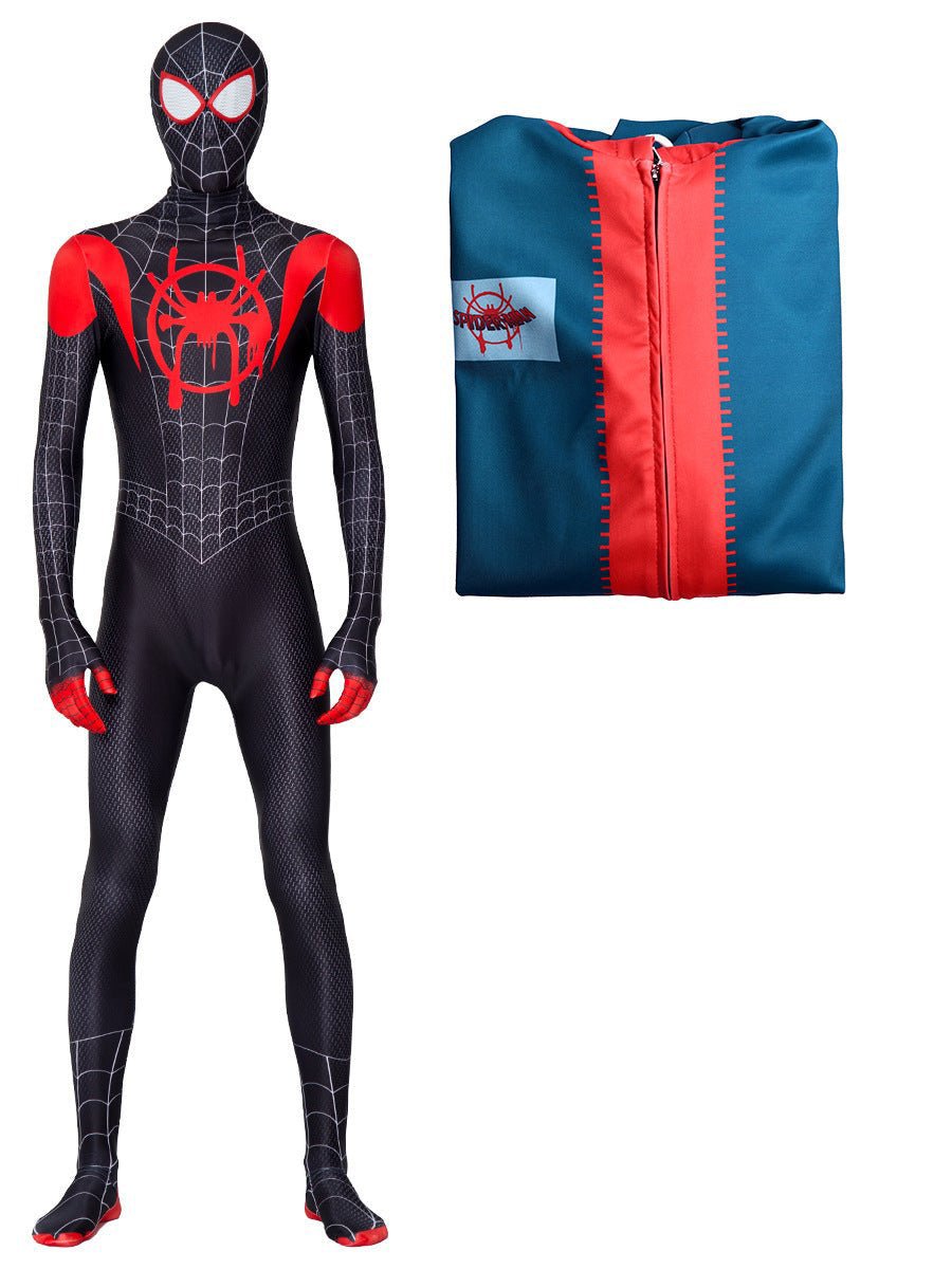 Miles Morales Suit Spider Man Costume for Boys and Adult Men.