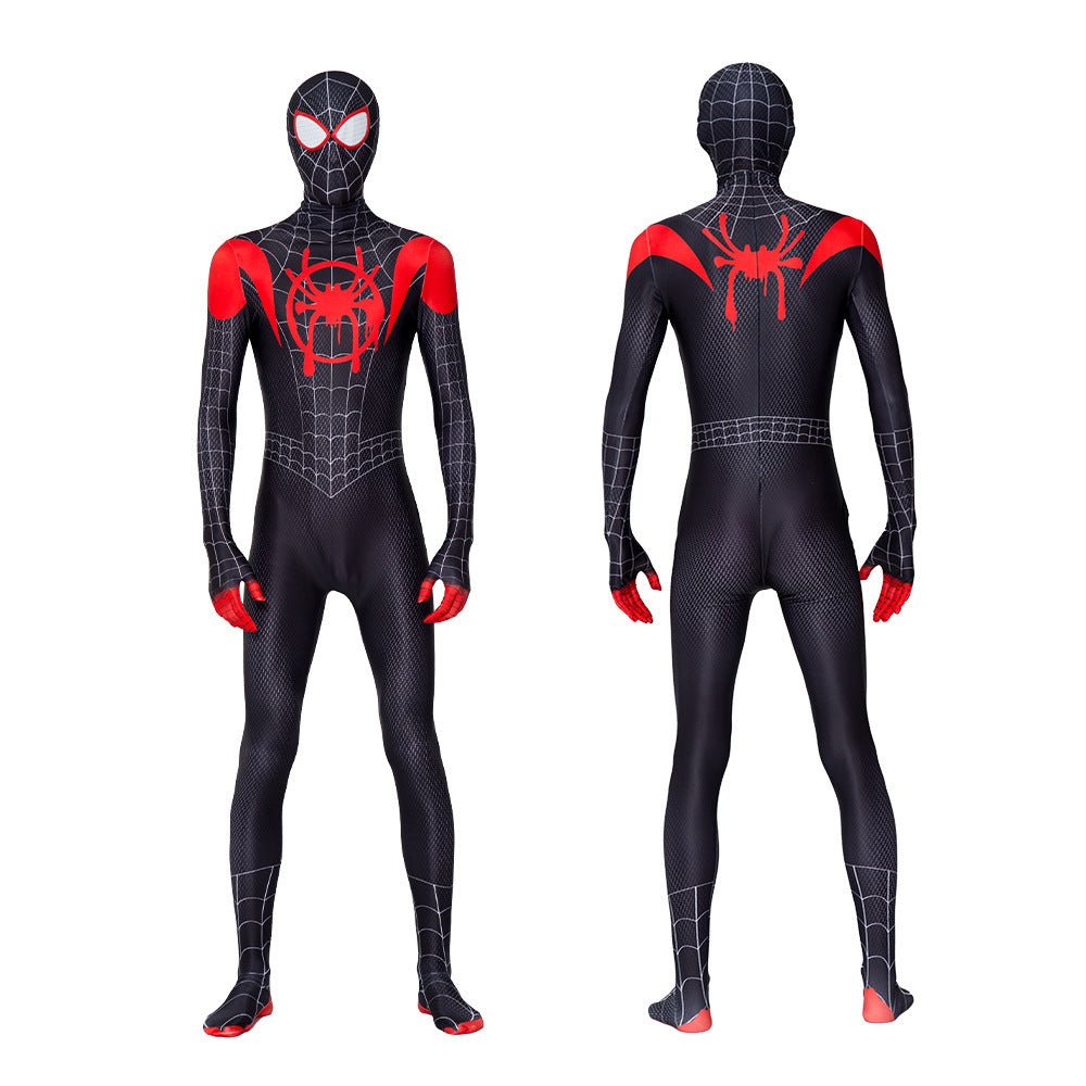 Miles Morales Suit Spider Man Costume for Boys and Adult Men.