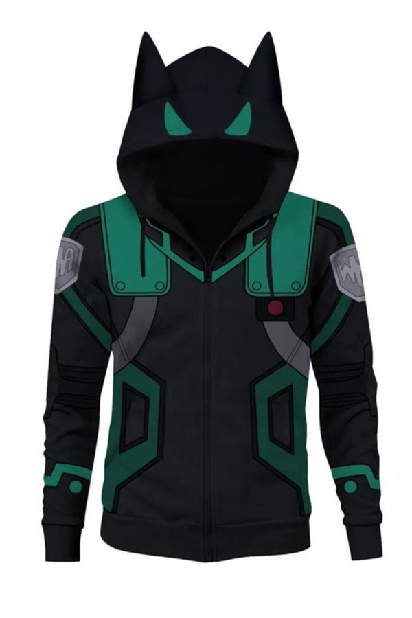 My Hero Academia Izuku Midoriya Ears Hoodie Costume