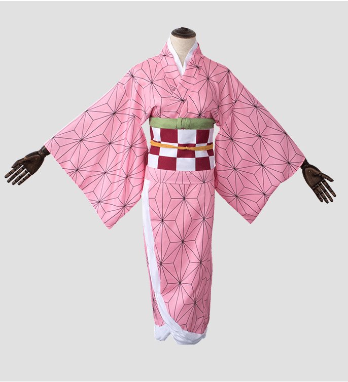 Nezuko Kamado Kimono Cosplay Costume - Demon Slayer Kimetsu no Yaiba