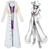 One Piece Nico Robin White Robe Cosplay Costume