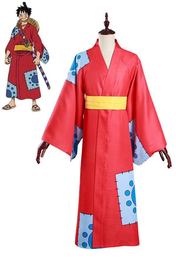 One Piece Wano Country Monkey D. Luffy Cosplay Costume