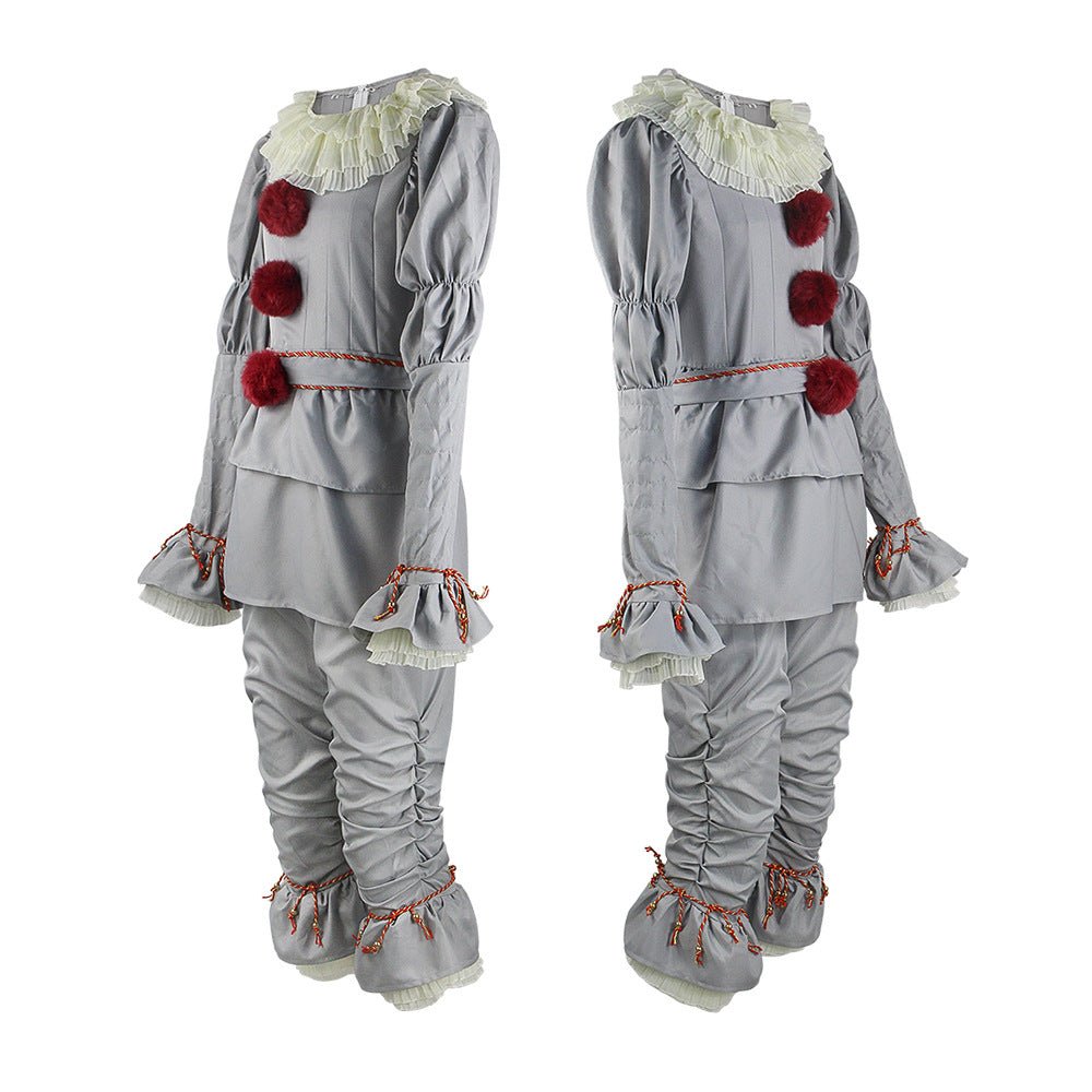 Pennywise Costume for Kids and Adults. Grey