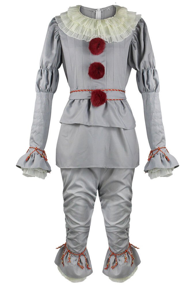 Pennywise Costume for Kids and Adults. Grey