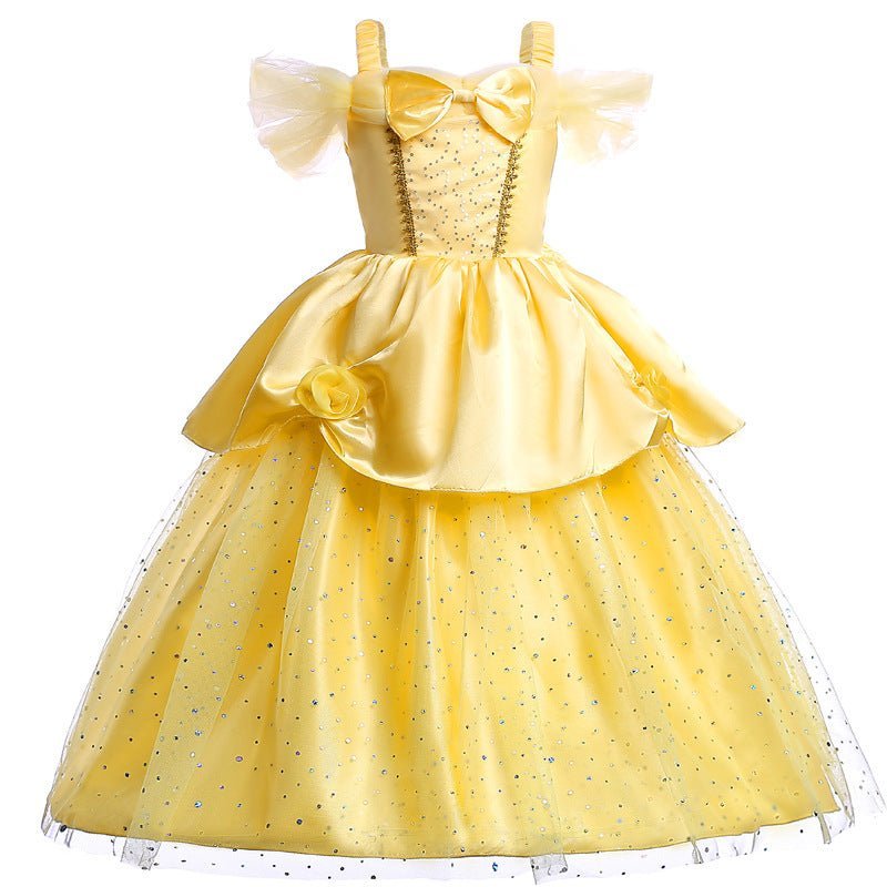 Princess Belle Dress Costume For Girls