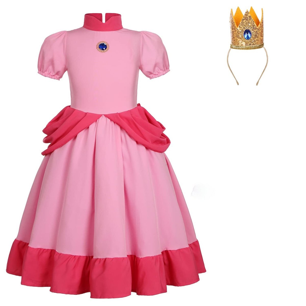 Princess Peach Costume for Girls and Adults