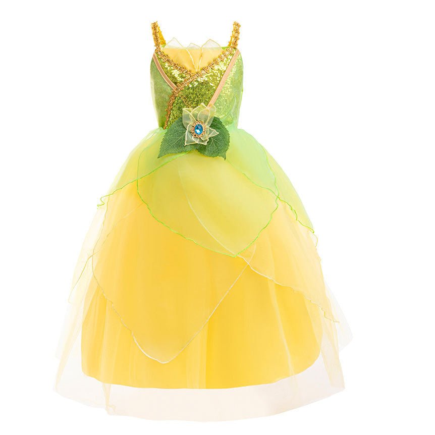 Princess Tiana Dress Costume for Girls TP03