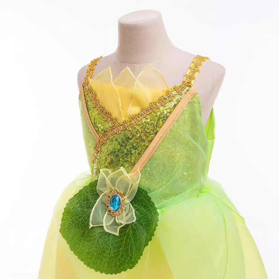 Princess Tiana Dress Costume for Girls TP03