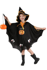 Pumpkin Witch Cloak Halloween Costume for Kids