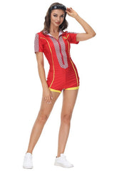 Race Car Driver Halloween Costume, Cheerleading Costume for Adults