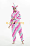 Rainbow Star Unicorn Onesie Costume For Adults And Teenagers