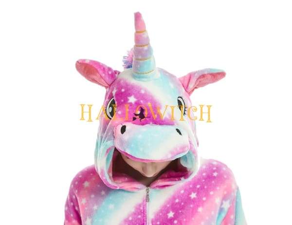 Rainbow Star Unicorn Onesie Costume For Adults And Teenagers