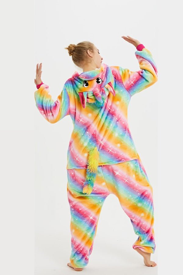 Rainbow Star Unicorn Onesie For Adult and Kids.