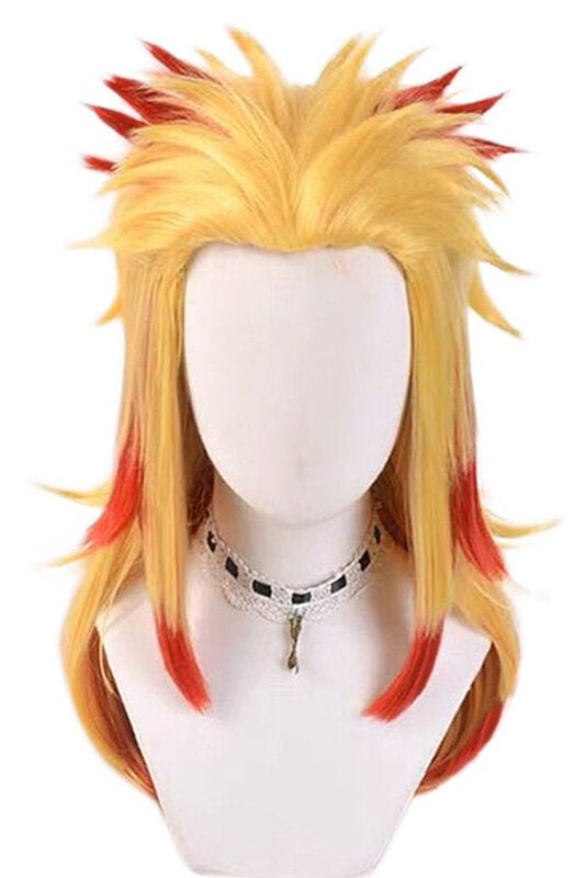 Rengoku Kyoujurou Wig Cosplay Costume - Demon Slayer Kimetsu no Yaiba