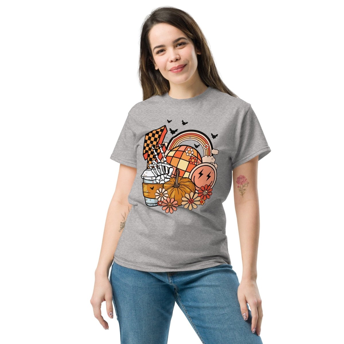 Retro Halloween Rave, Halloween T Shirts for Women