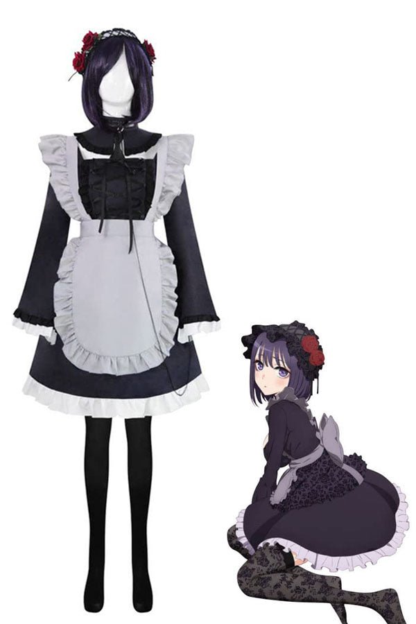 Shizuku Kuroe Maid Dress Costume, My Dress Up Darling Marin Kitagawa Cosplay